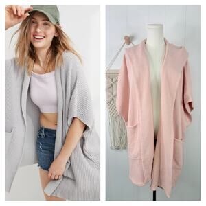 Aerie Gray and Pink Women's Cardigans